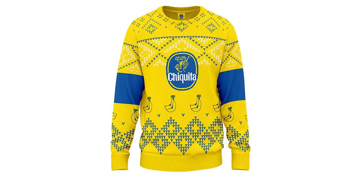 Chiquita celebra le feste con il suo maglione natalizio “ugly”